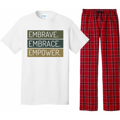 Embrave Embrace Empower Quote Pajama Set