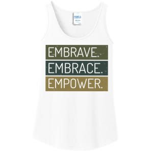 Embrave Embrace Empower Quote Ladies Essential Tank