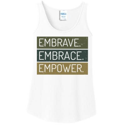 Embrave Embrace Empower Quote Ladies Essential Tank