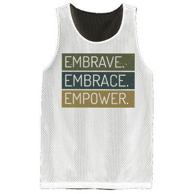 Embrave Embrace Empower Quote Mesh Reversible Basketball Jersey Tank