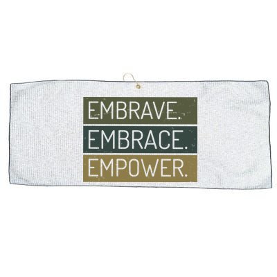 Embrave Embrace Empower Quote Large Microfiber Waffle Golf Towel