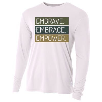 Embrave Embrace Empower Quote Cooling Performance Long Sleeve Crew