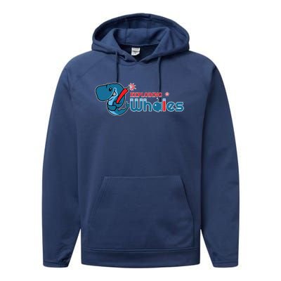 Eugene Emeralds Exploding Whales Performance Fleece Hoodie