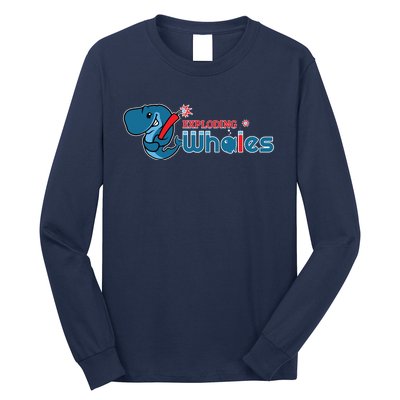 Eugene Emeralds Exploding Whales Long Sleeve Shirt