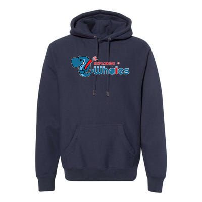 Eugene Emeralds Exploding Whales Premium Hoodie