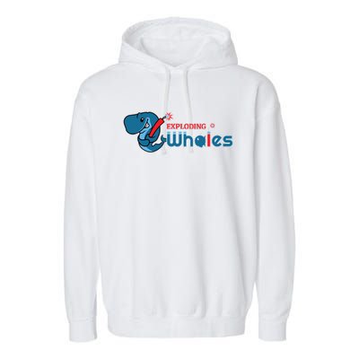 Eugene Emeralds Exploding Whales Garment-Dyed Fleece Hoodie