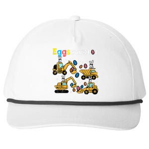 Eggscavator Easter Egg Hunt Construction Trucks Snapback Five-Panel Rope Hat