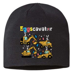 Eggscavator Easter Egg Hunt Construction Trucks Sustainable Beanie