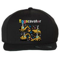 Eggscavator Easter Egg Hunt Construction Trucks Wool Snapback Cap