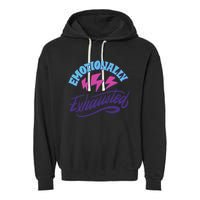 Emotionally Exhausted Garment-Dyed Fleece Hoodie