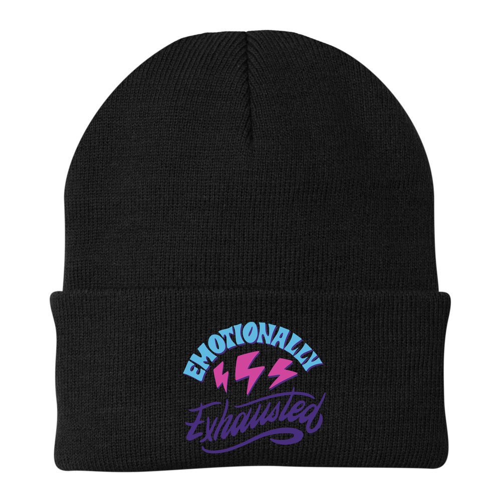 Emotionally Exhausted Beanie