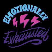 Emotionally Exhausted Flat Bill Trucker Hat