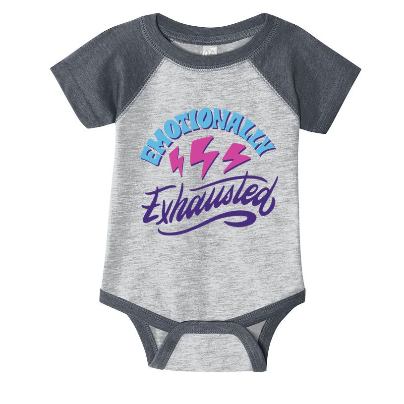 Emotionally Exhausted Infant Baby Jersey Bodysuit