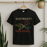 Electricity Explained Electrical Engineer Teacher School T-Shirt