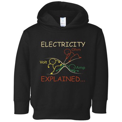 Electricity Explained Electrical Engineer Teacher School Toddler Hoodie