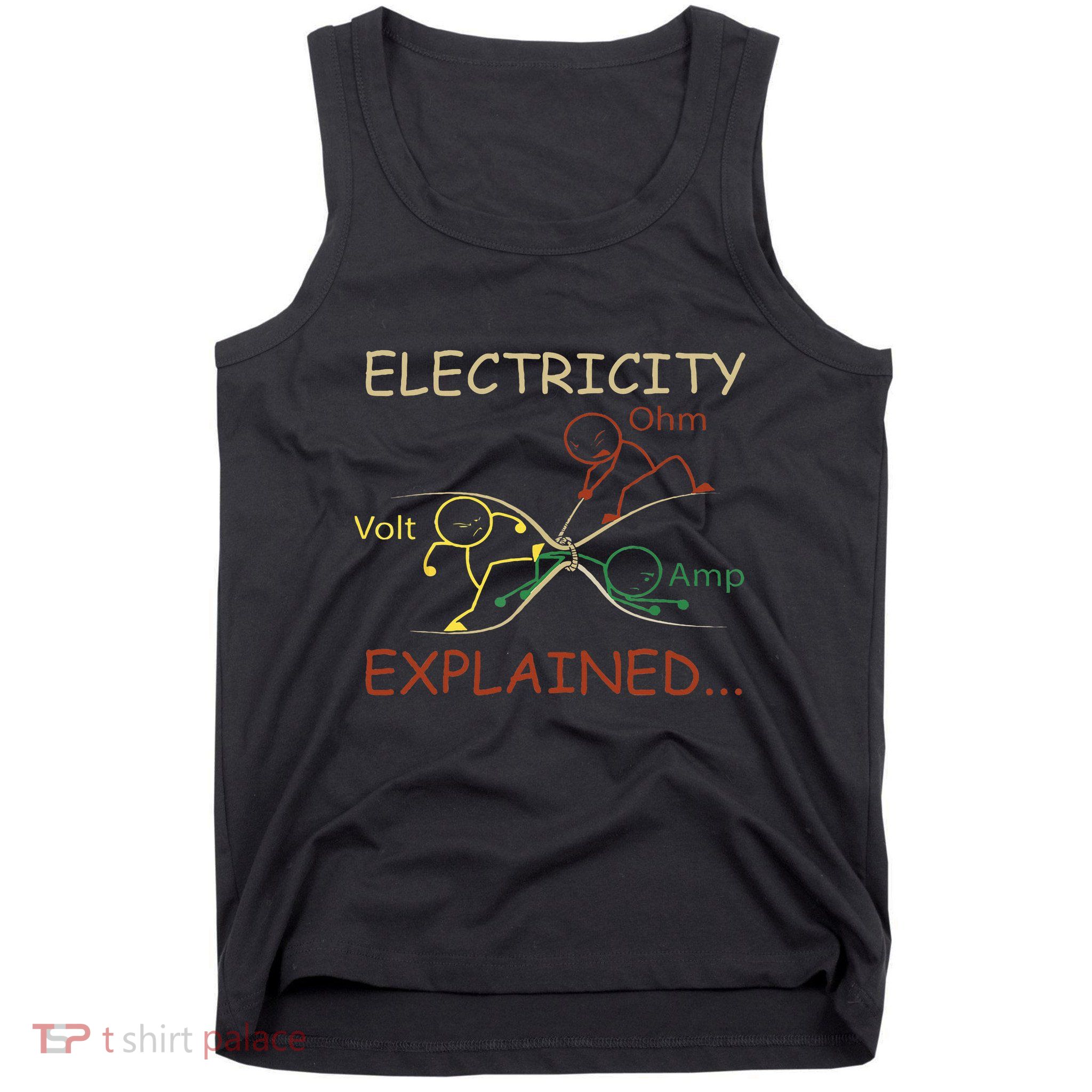 Electricity Explained Electrical Engineer Teacher School Tank Top