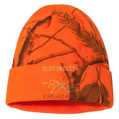 Electricity Explained Electrical Engineer Teacher School Kati Licensed 12" Camo Beanie