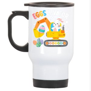 Eggscavator Easter Egg Hunt Construction Truck Stainless Steel Travel Mug