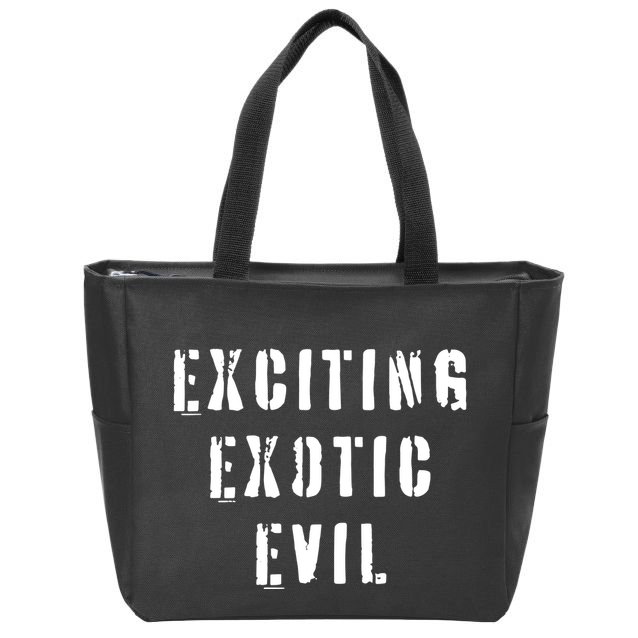 Exciting Exotic Evil Zip Tote Bag