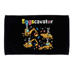 Eggscavator Easter Egg Hunt Construction Trucks Microfiber Hand Towel