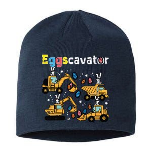 Eggscavator Easter Egg Hunt Construction Trucks Sustainable Beanie