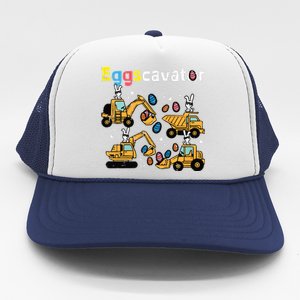 Eggscavator Easter Egg Hunt Construction Trucks Trucker Hat