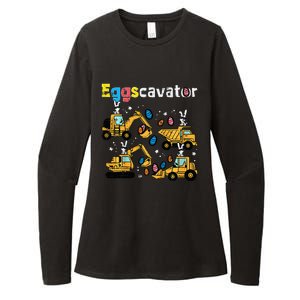 Eggscavator Easter Egg Hunt Construction Trucks Womens CVC Long Sleeve Shirt