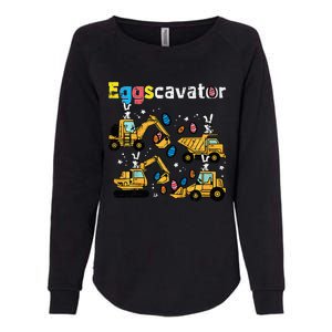 Eggscavator Easter Egg Hunt Construction Trucks Womens California Wash Sweatshirt