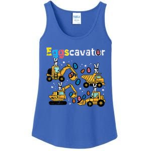 Eggscavator Easter Egg Hunt Construction Trucks Ladies Essential Tank