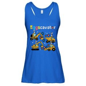 Eggscavator Easter Egg Hunt Construction Trucks Ladies Essential Flowy Tank