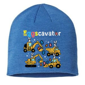 Eggscavator Easter Egg Hunt Construction Trucks Sustainable Beanie