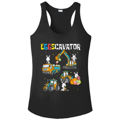 Eggscavator Easter Ladies PosiCharge Competitor Racerback Tank