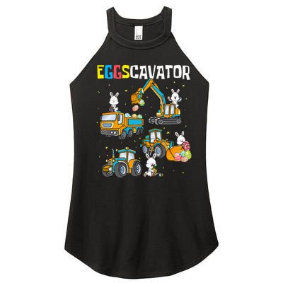 Eggscavator Easter Women’s Perfect Tri Rocker Tank