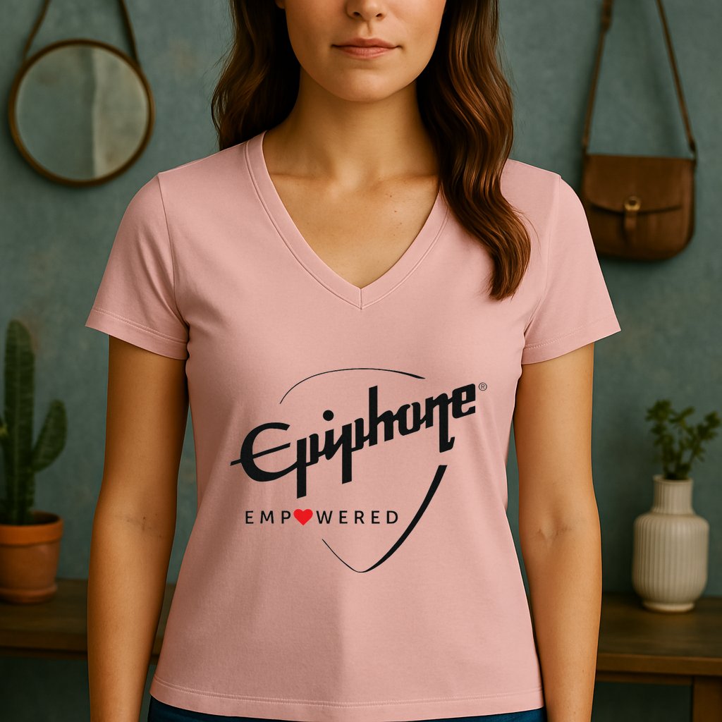 Epiphone Empowered Women's V-Neck T-Shirt