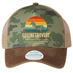 Equinetrovert Equestrian Equine Introvert Legacy Tie Dye Trucker Hat