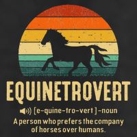 Equinetrovert Equestrian Equine Introvert Cool Comfort Performance Bucket Hat