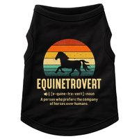 Equinetrovert Equestrian Equine Introvert Doggie Tank