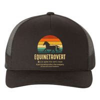 Equinetrovert Equestrian Equine Introvert Yupoong Adult 5-Panel Trucker Hat