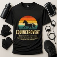 Equinetrovert Equestrian Equine Introvert Performance Shirt