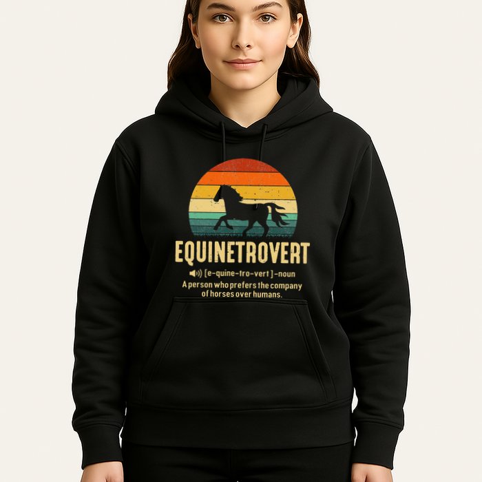 Equinetrovert Equestrian Equine Introvert Hoodie
