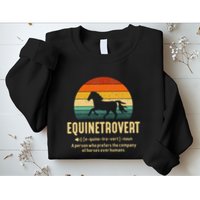 Equinetrovert Equestrian Equine Introvert Sweatshirt