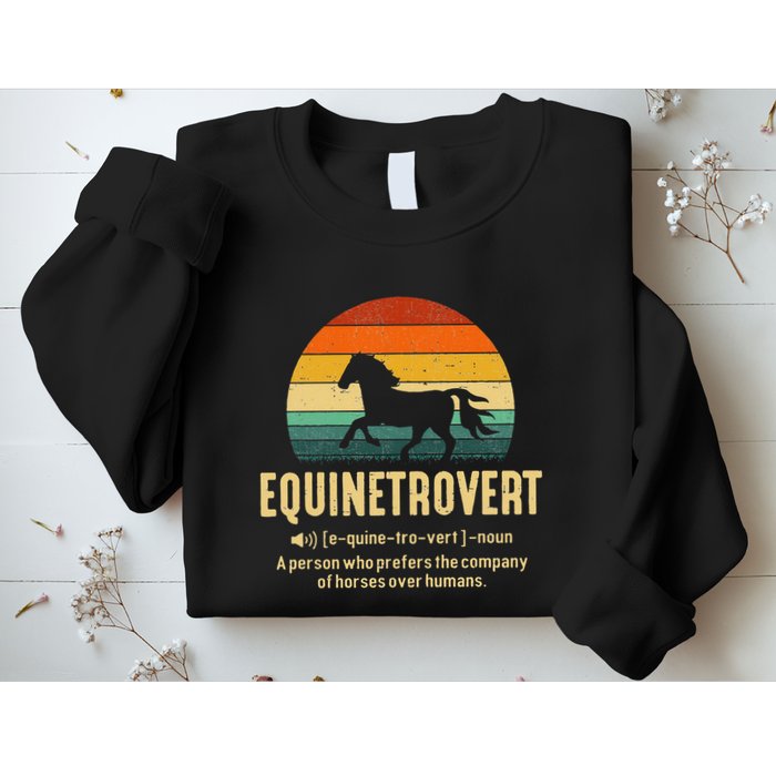 Equinetrovert Equestrian Equine Introvert Sweatshirt