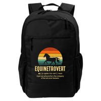Equinetrovert Equestrian Equine Introvert Backpack