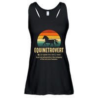 Equinetrovert Equestrian Equine Introvert Ladies Essential Flowy Tank