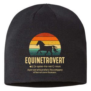 Equinetrovert Equestrian Equine Introvert Sustainable Beanie