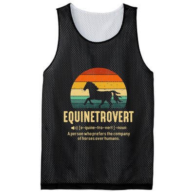 Equinetrovert Equestrian Equine Introvert Mesh Reversible Basketball Jersey Tank