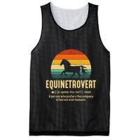 Equinetrovert Equestrian Equine Introvert Mesh Reversible Basketball Jersey Tank