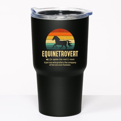 Equinetrovert Equestrian Equine Introvert Tumbler