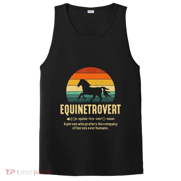 Equinetrovert Equestrian Equine Introvert PosiCharge Competitor Tank