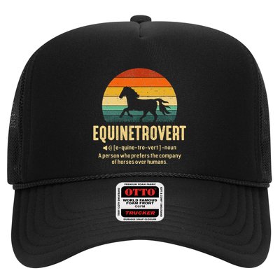Equinetrovert Equestrian Equine Introvert Trucker Hat